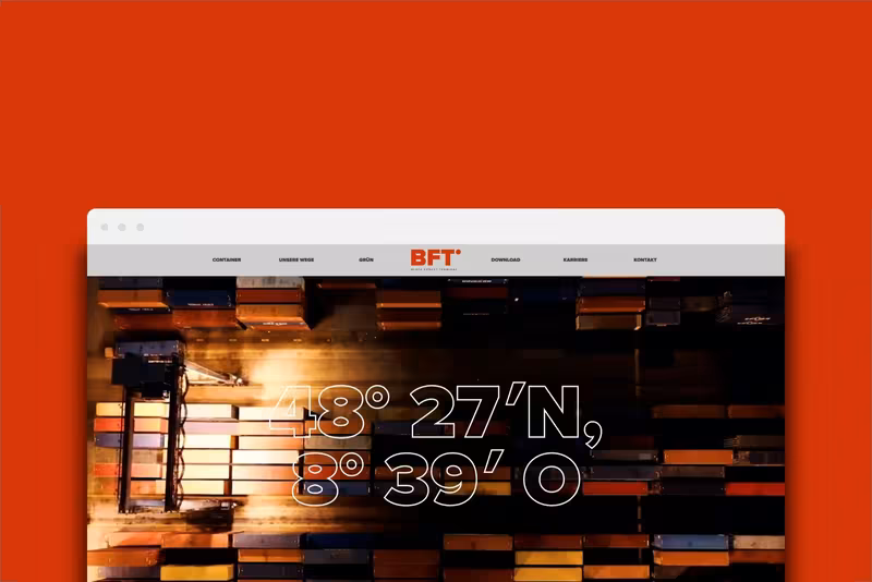 Markenauftritt für BFT Black Forest Terminal, gestaltet von Studio BUBORI