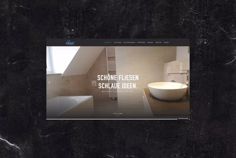 Markenauftritt für Weisser Fliesenarbeiten, gestaltet von Studio BUBORI
