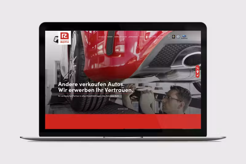 Autohaus Roth, gestaltet von Studio BUBORI