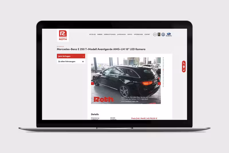 Autohaus Roth, gestaltet von Studio BUBORI