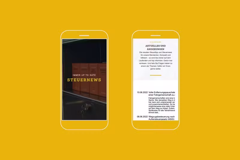 Birk Steuerberatung, gestaltet von Studio BUBORI