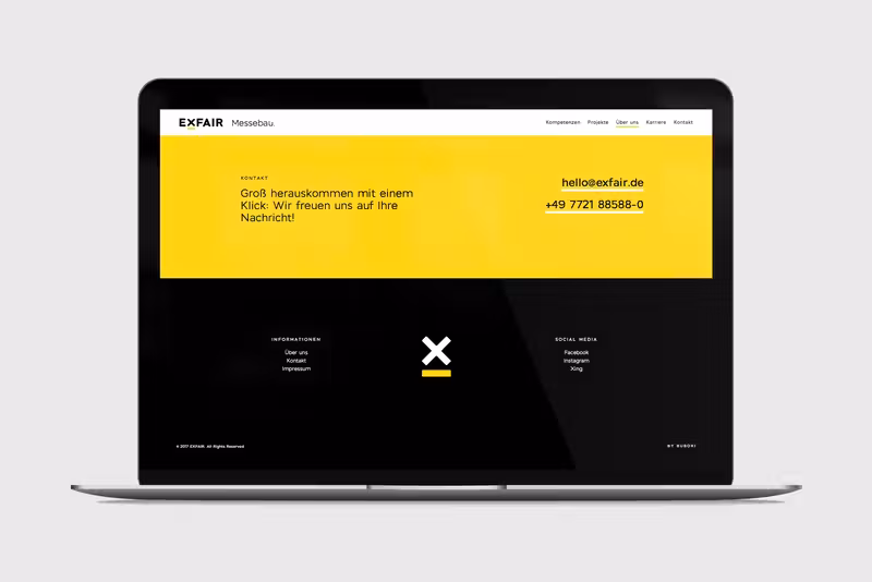 EXFAIR, gestaltet von Studio BUBORI