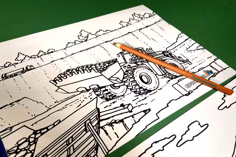 Gfrörer Malbuch, gestaltet von Studio BUBORI