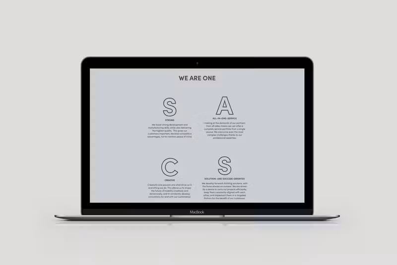 SACS Aerospace, gestaltet von Studio BUBORI