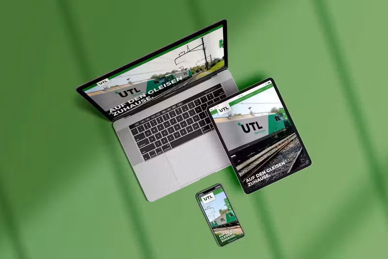 UTL Bahnlogistik, gestaltet von Studio BUBORI