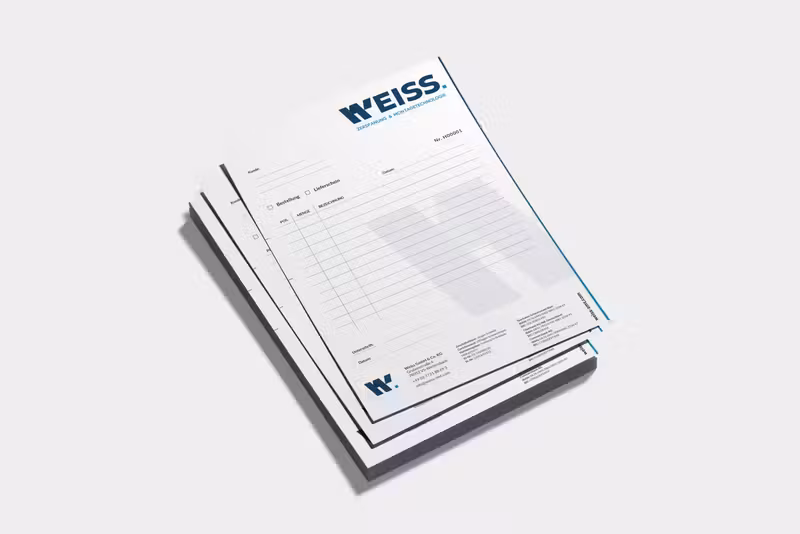 Weiss Zerspanung, gestaltet von Studio BUBORI