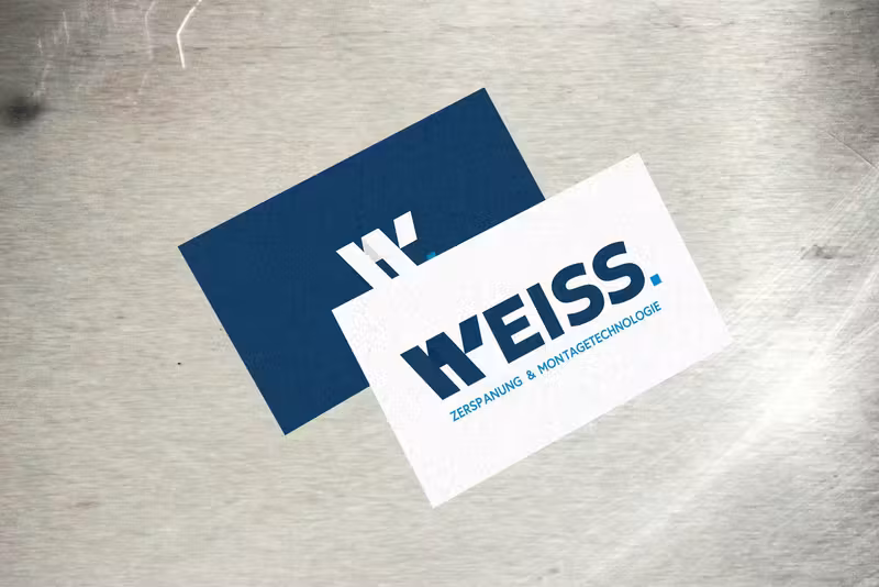 Weiss Zerspanung, gestaltet von Studio BUBORI